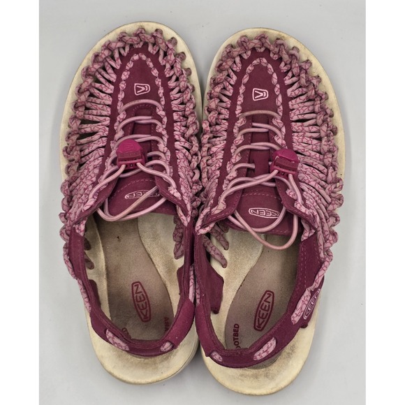 Keen Women's 9 Uneek Paracord Bungee Cord Rope Hiking Sandals Water Shoes Purple - Picture 9 of 12